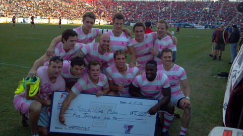 Big Check after winning the tournament